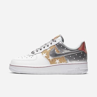 Pantofi Casual Nike Air Force 1 '07 Dama Albi Metal Aurii Rosii Argintii | IVEZ-96128